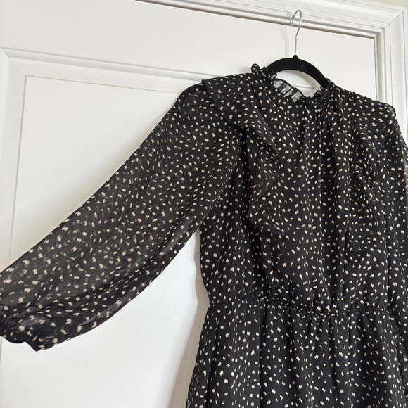 Zara Mock Neck Confetti Dress - Picture 2 of 10